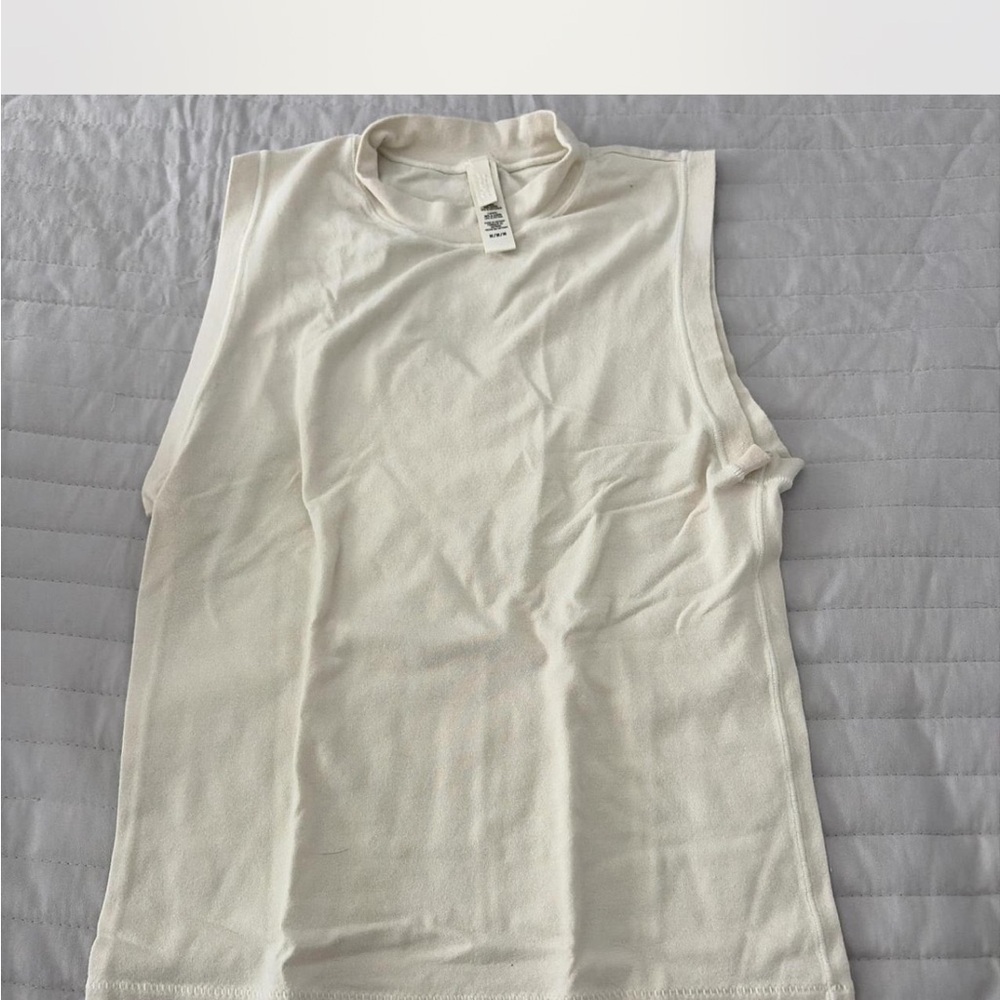 SKIMS Cream Muscle Tee